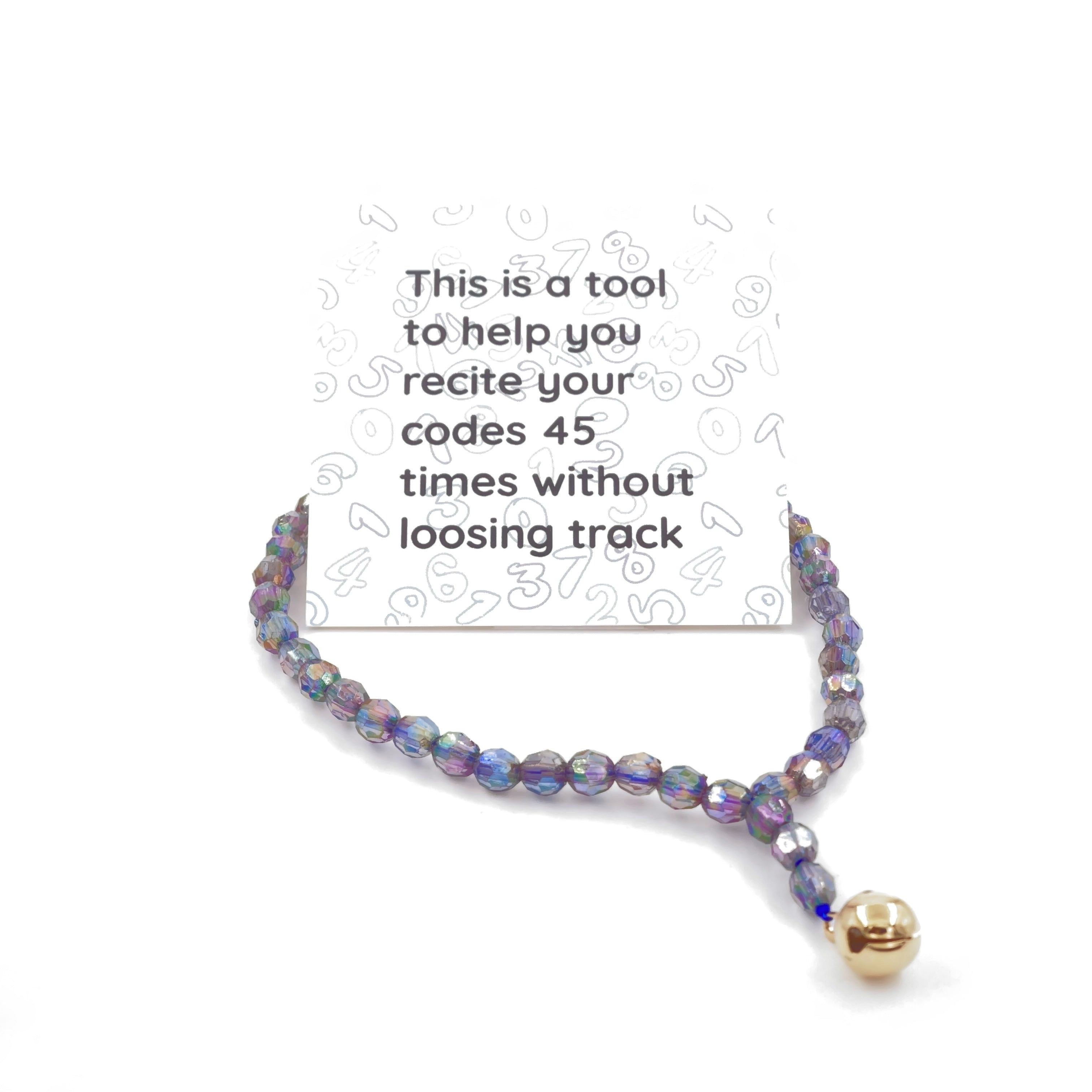 45 beaded bracelet with a angel caller