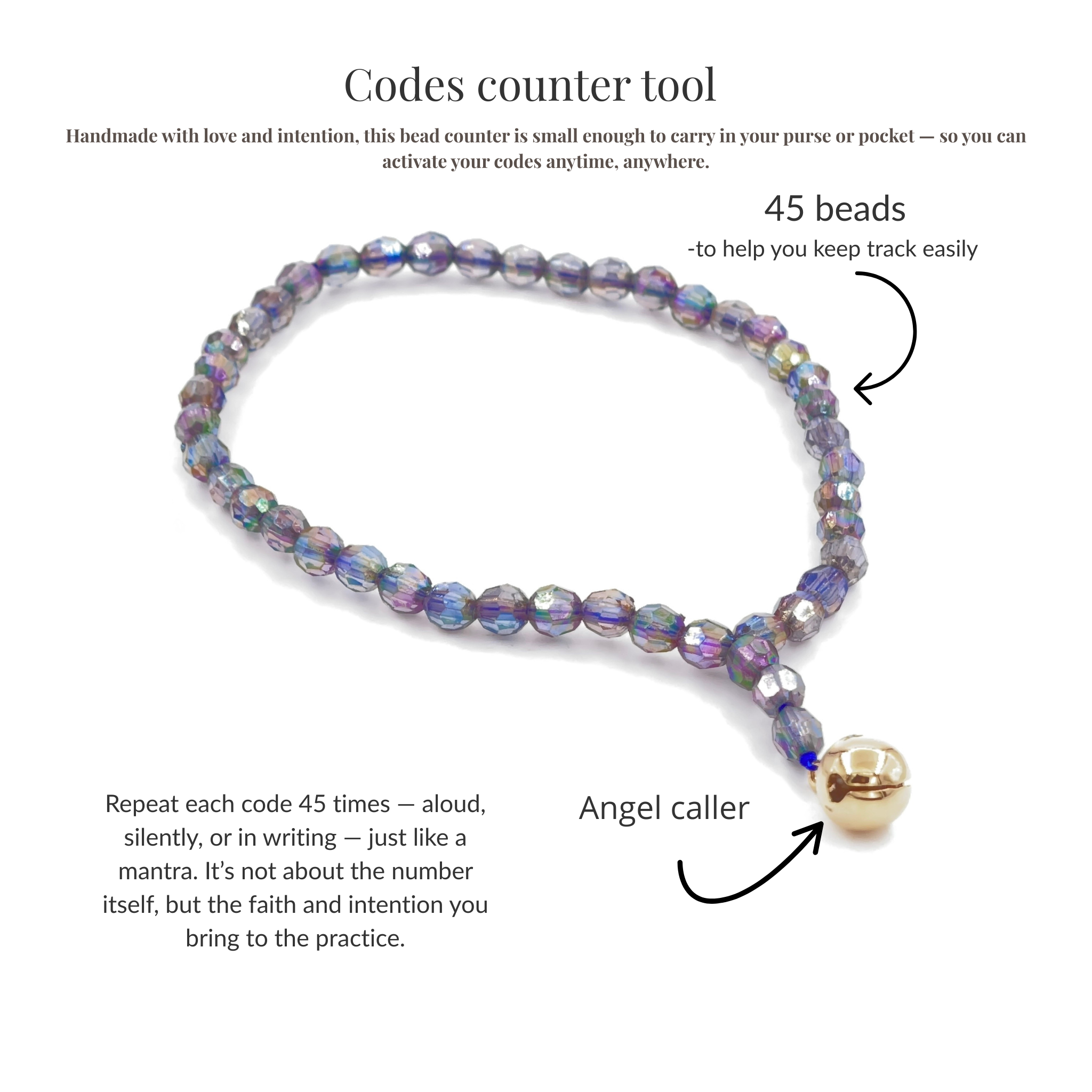 45 beads counter and angel caller 