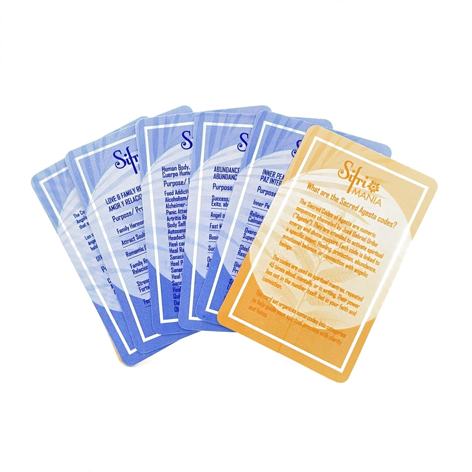 Set of Agesta sacred codes cards 