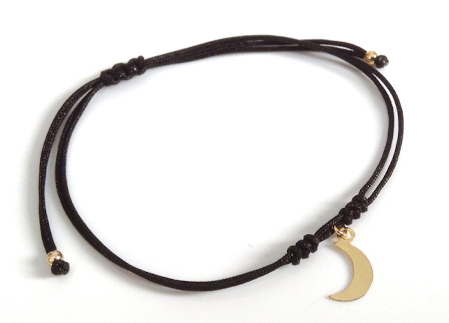 Simple Moon Charm Bracelet