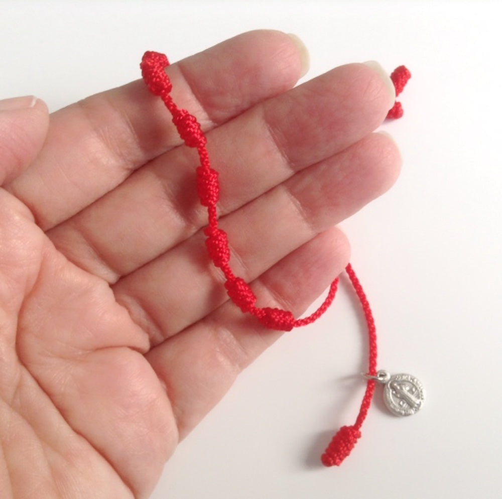 Red String Knotted Bracelet