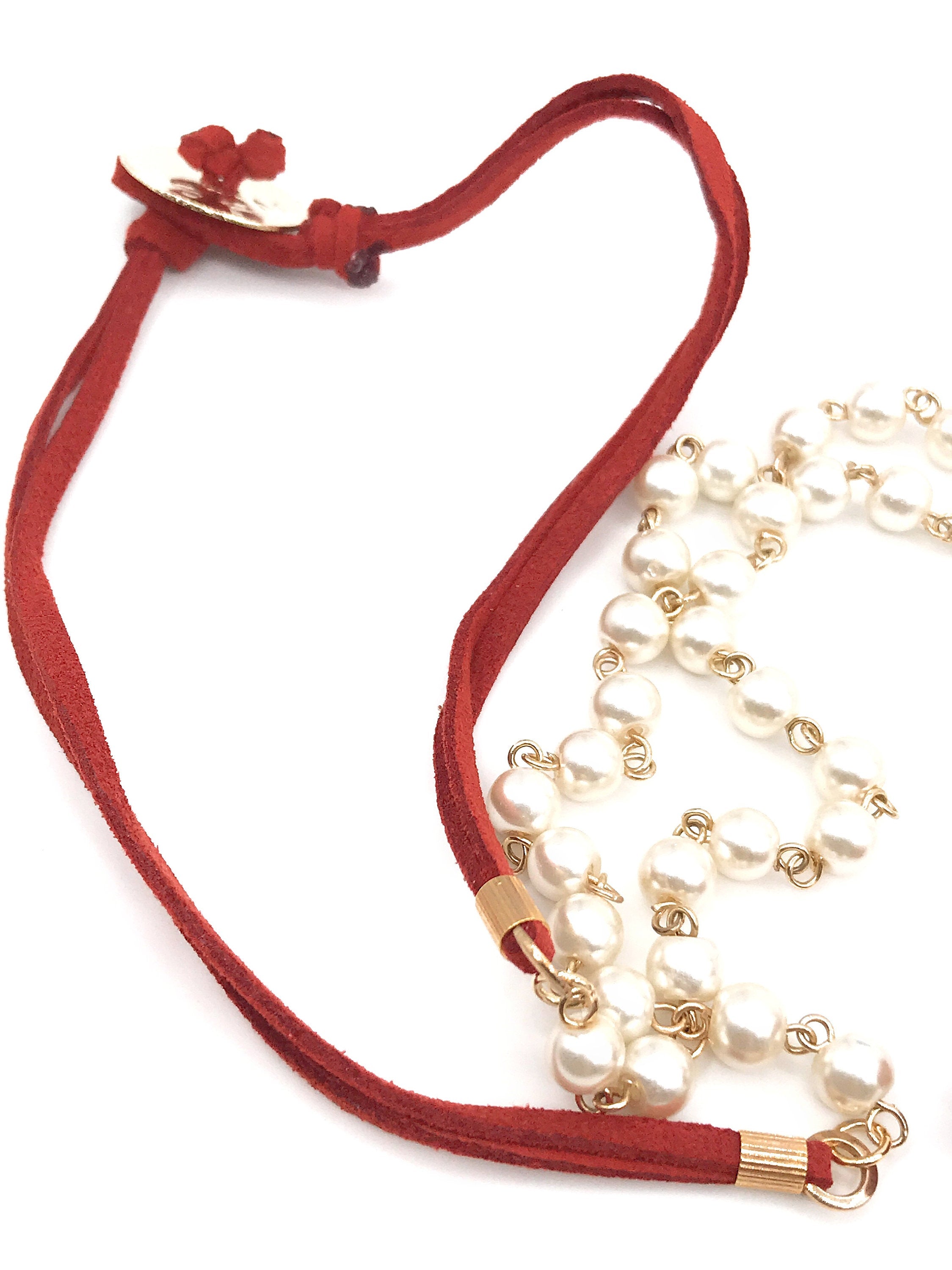 Red Long buddha necklace
